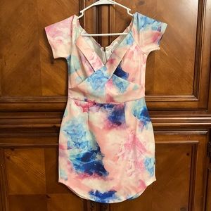 L’Atiste Off-the-ShoulderMini Dress